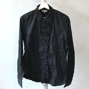 Burberry Men's Slim Fit Ruffled Blouse